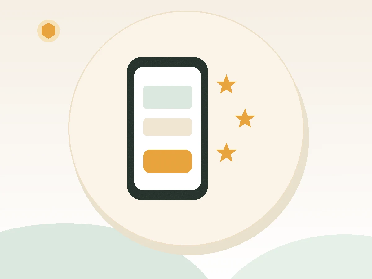 Smartphone with star ratings illustrating a bear loan cash advance app review