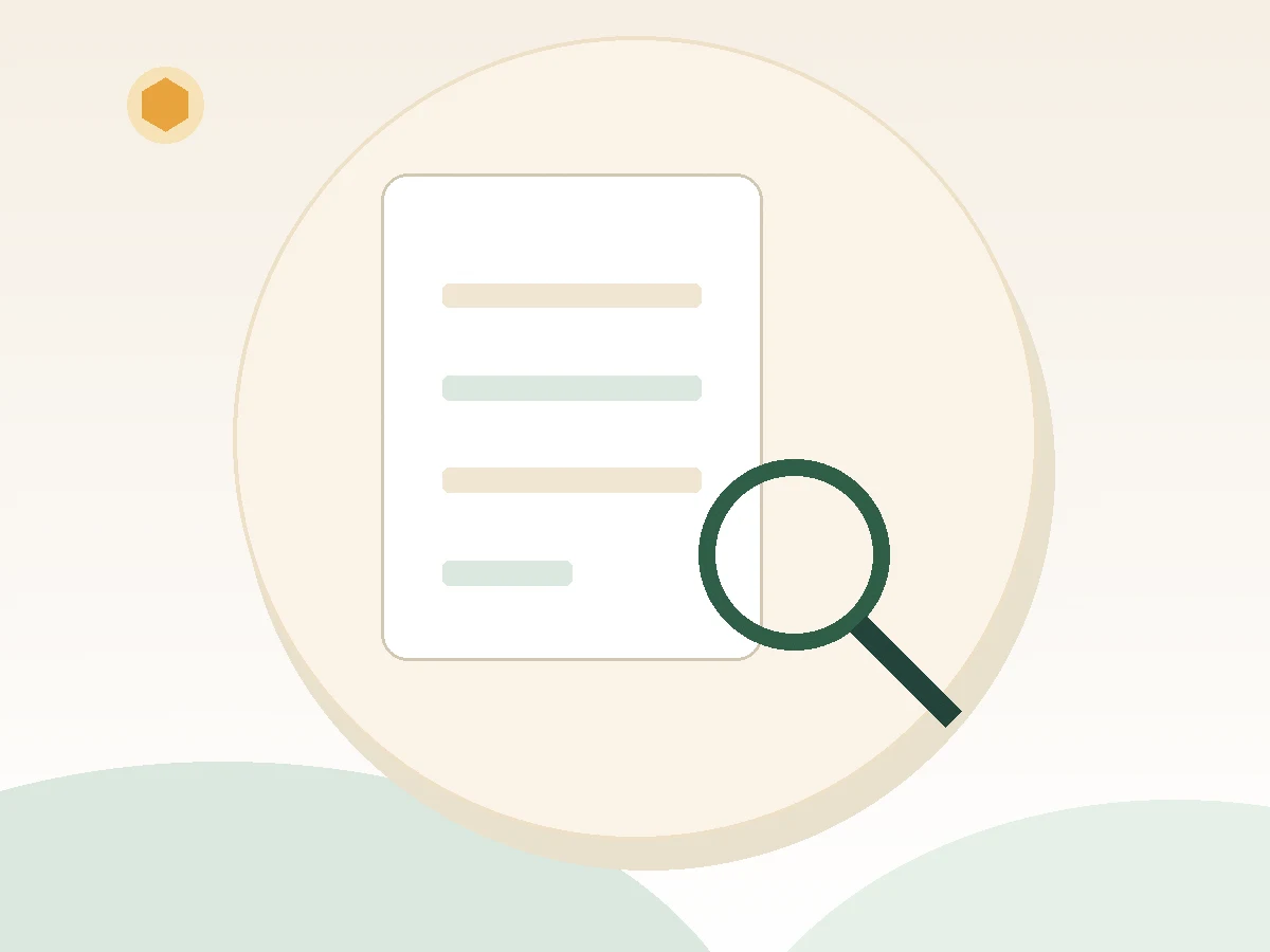 Magnifying glass over a loan document representing careful review of a bear loans application