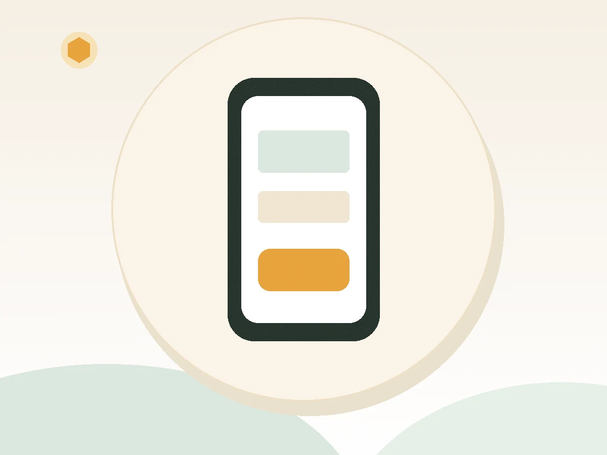 Smartphone interface illustration representing the mobile loan app experience